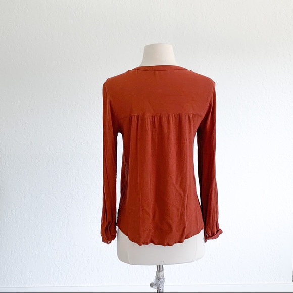 NBW SIS SIS Burnt Orange Blouse - Picture 5 of 8